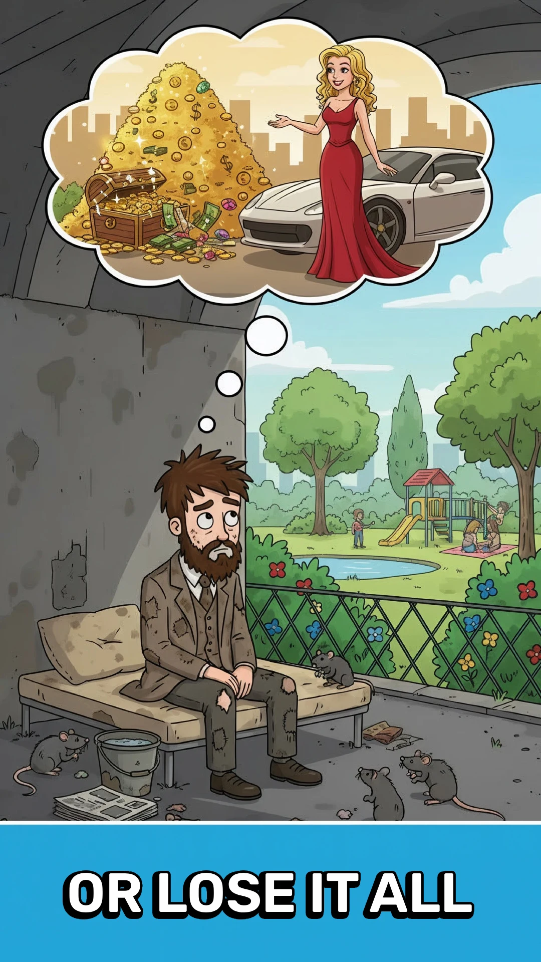 Poor to Rich: Hobo Simulator screenshot